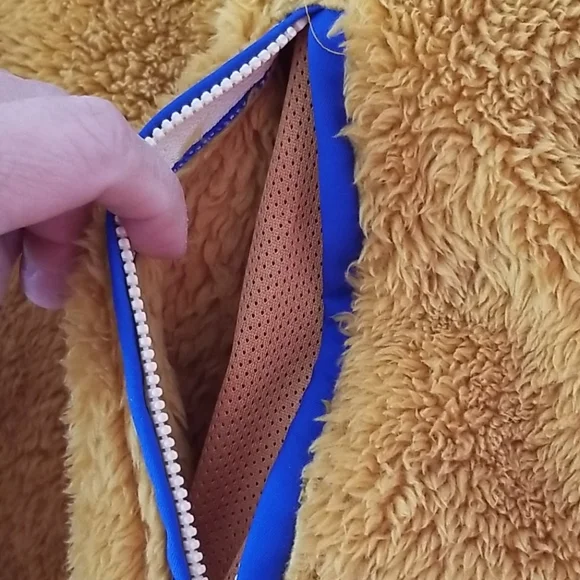 Nike Fleece Jacket in Mustard and Blue M - Picture 6 of 6